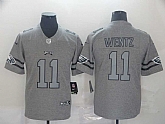 Nike Eagles 11 Carson Wentz 2019 Gray Gridiron Gray Vapor Untouchable Limited Jersey,baseball caps,new era cap wholesale,wholesale hats